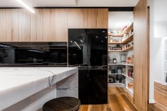 Kitchen with walk in pantry